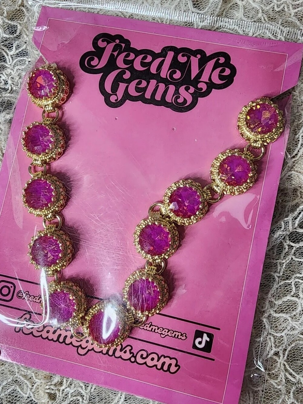 Feed Me Gems | NWT | Watermelon Queen Necklace